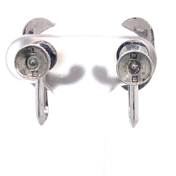 Mikimoto Estate Akoya Pearl Clip On Earrings Sterling Silver 6mm 3.53 Grams M173 - Picture 8 of 15